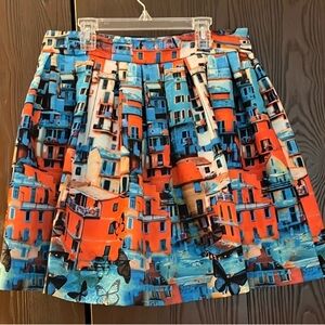 Alice + Olivia Butterfly Paradise Venetian Skirt